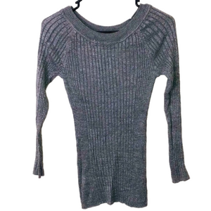 RUE 21 Gray & Silver Long Sleeve Light Sweater
